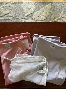 The Ollie World Baby Swaddle Set - Pink & Lavender